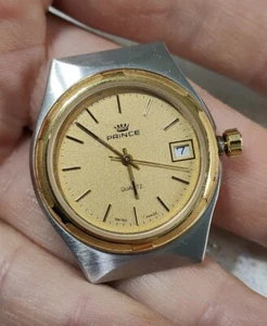 Orologio Prince vintage anni 80 Swiss Made Quartz classic 32,5mm non funzionante - Foto 1 di 7