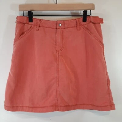 Horny Toad Skort Mujer Talla 8 Ajustable Broches Bolsillos Falda Rosa Coral & Co Foto 1 de 4