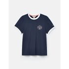 Joules Erin Navy Blue Short Sleeve T-Shirt - Sizes 8 10 12 14 16 18 - BNWT