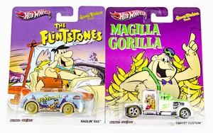 Hot Wheels Pop Culture Hanna Barbera Flintstones Haulin Gas & Magilla Gorilla - Picture 1 of 3