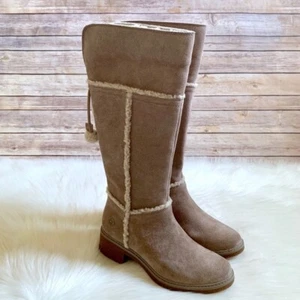 Timberland Damen Brinda Taupe Wildleder Hohe Stiefel A22DH ALLE GRÖßEN - Bild 1 von 12