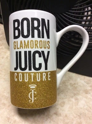 Taza Alta Juicy Couture “Born Glamorous” - Nueva con Etiquetas Foto 1 de 4
