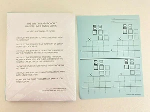 New Raised Line Multiplication Ruled Paper Writing 150 Sheets Math Learning - Picture 1 of 2