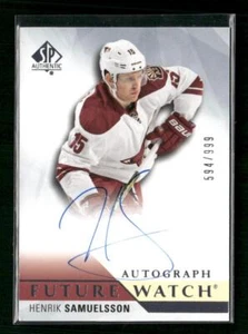 2015 SP Authentic #231 Henrik Samuelsson #/999 Auto RC - Picture 1 of 2