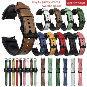 PU Leather Wrist Band Strap For Samsung Galaxy Watch 4 / Watch 4 Calssic - Picture 1 of 54