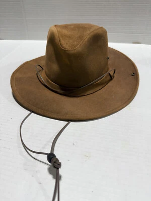 MINNETONKA - Sombrero de pesca occidental de ala ancha de cuero genuino australiano Outback - grande Foto 1 de 4