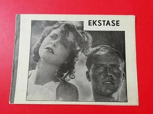 Danish Film Program "Ekstase"by Gustav Machaty.Hedy Kiesler.Aribert Mogs.Prague - Picture 1 of 7