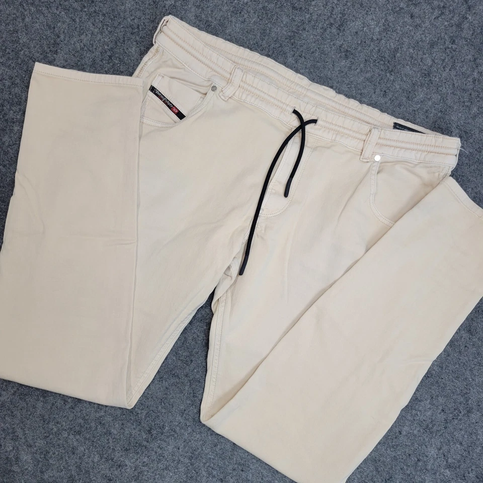 Diesel Jogger Mujer 33 Beige Novio Calce Relajado Cordón Elástico Krailey Foto 1 de 4