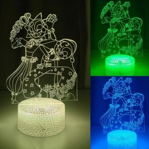 3D Illusion Night Light LED Lamp with Remote Control 16 Color Changing Bedroom - Picture 1 of 39