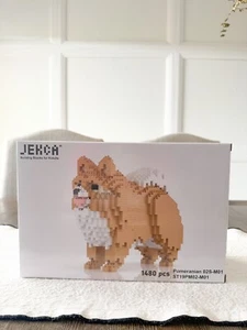 JEKCA Pomeranian Dog Statue Large Building Blocks Model BNWT Brick Figure - Picture 1 of 4