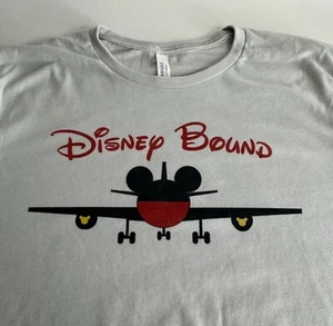 NUEVA Camiseta Disney Bound Gris Talla Grande Bella + Lona 3001 Disney Trip Shirt - Imagen 1 de 5