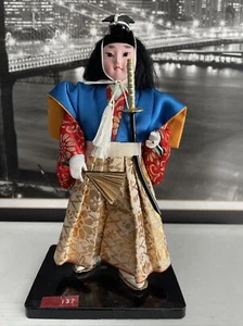 Vintage Nishi Doll Japanese Samurai Warrior Handmade Japan - Picture 1 of 11