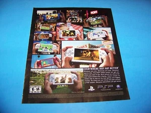 Video Game Ad 2009 PSP 3000 System PlayStation - Picture 1 of 2