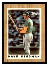 1987 Topps Major League Leaders Minis #69 DAVE KINGMAN Oakland Athletics ~E2NN