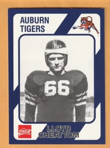 Tarjeta de Lloyd Cheatham Auburn Tigers 1989 #524 Chicago Cardinals Carbon Hill AL 12Q - Imagen 1 de 2