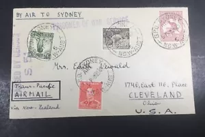Servicio de prisioneros de guerra del Holocausto 1940 Australia a Cleveland, Ohio. Nueva Zelanda - Imagen 1 de 4