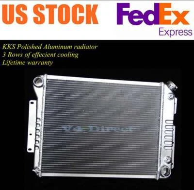 KKS 3 Row Radiator For 67 68 69 Chevy Camaro Pontiac Firebird Small Block 21"Wid - Image 1 of 4