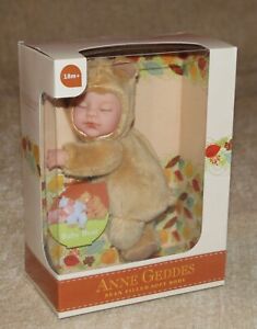 ANNE GEDDES BEAN FILLED CARAMEL - 'BABY BEAR' - NEW OTHER (LIGHT DAMAGE TO BOX)