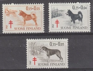 Finland 1965 #B173-75 Anti-Tuberculosis Society (Dogs) - MNH - Picture 1 of 4