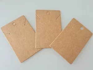 100 Stück Schmuck DIY Display Karten Halter Karton Papier - Bild 1 von 3