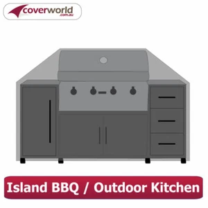 HOODED BBQ OUTDOOR KITCHEN COVER | 320 CM LENGTH - Picture 1 of 5