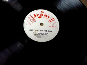 LARRY DOUGLAS PHIL DAVIS Pretty Little Blue Eyed Jenny /  JENNY 78 rpm - Picture 1 of 2