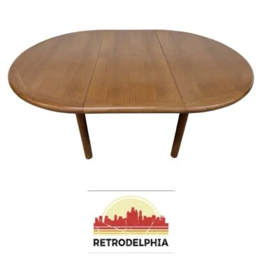 Mesa de comedor danesa moderna de teca Mid-Century Foto 1 de 4