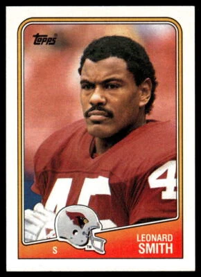 1988 Topps  #257 Leonard Smith - Phoenix Cardinals Rookie - Image 1 of 2