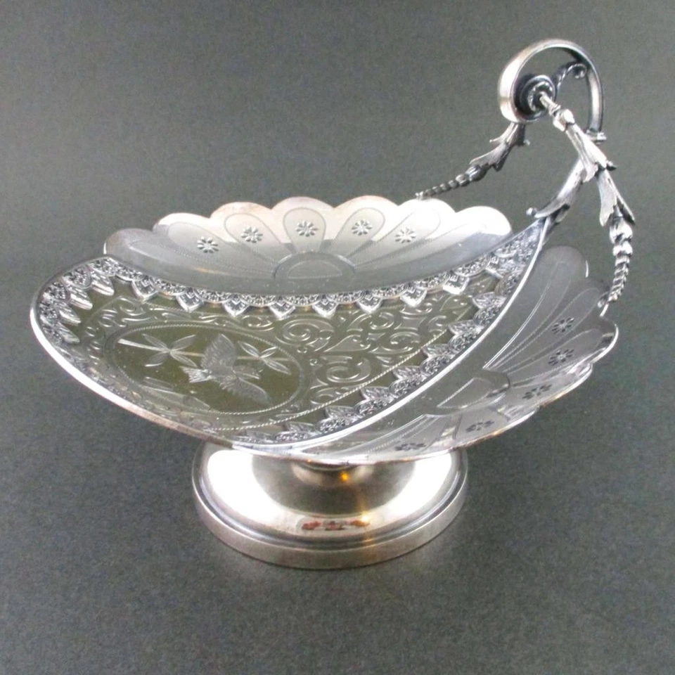 OWL - Victorian CALLING CARD TRAY receiver - Simpson, Hall, Miller & Co. #442 - Image 1 of 1