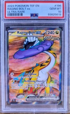 Raging Bolt ex 196/162 Sv05: Pokemon Temporal Forces Ultra Rare PSA 10 - Image 1 of 2