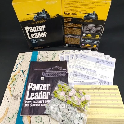 Panzer Leader (Avalon Hill, 1974) Segunda Guerra Mundial 1944-45 Juego de Guerra Táctico COMPLETO Foto 1 de 4