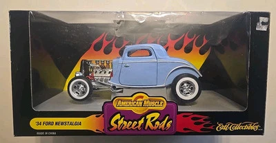New Sealed NIB AMERICAN MUSCLE  STREET RODS '34 FORD NEWSTALGIA!!! 1/18TH SCALE - Image 1 of 3