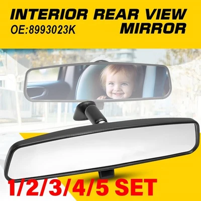 Rear View Mirror Rearview Mirror For Jeep CJ YJ TJ JK Wrangler 1976-2012 1-5SET - Image 1 of 4