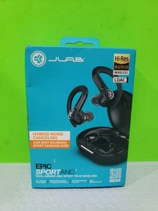 OPEN BOX! JLab - Epic Sport ANC 3 True Wireless Earbuds - Black Open Box  - Picture 1 of 11