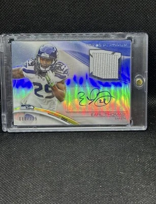 2013 Topps Platinum Veteran Prism Refractor /125  Earl Thomas III Patch Auto - Image 1 of 2