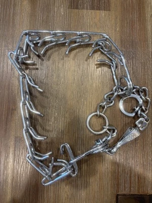 Herm Sprenger Chrome Plated Heavy 4mm Prong Training 25" Collar- XXX Large Dog - Image 1 of 2