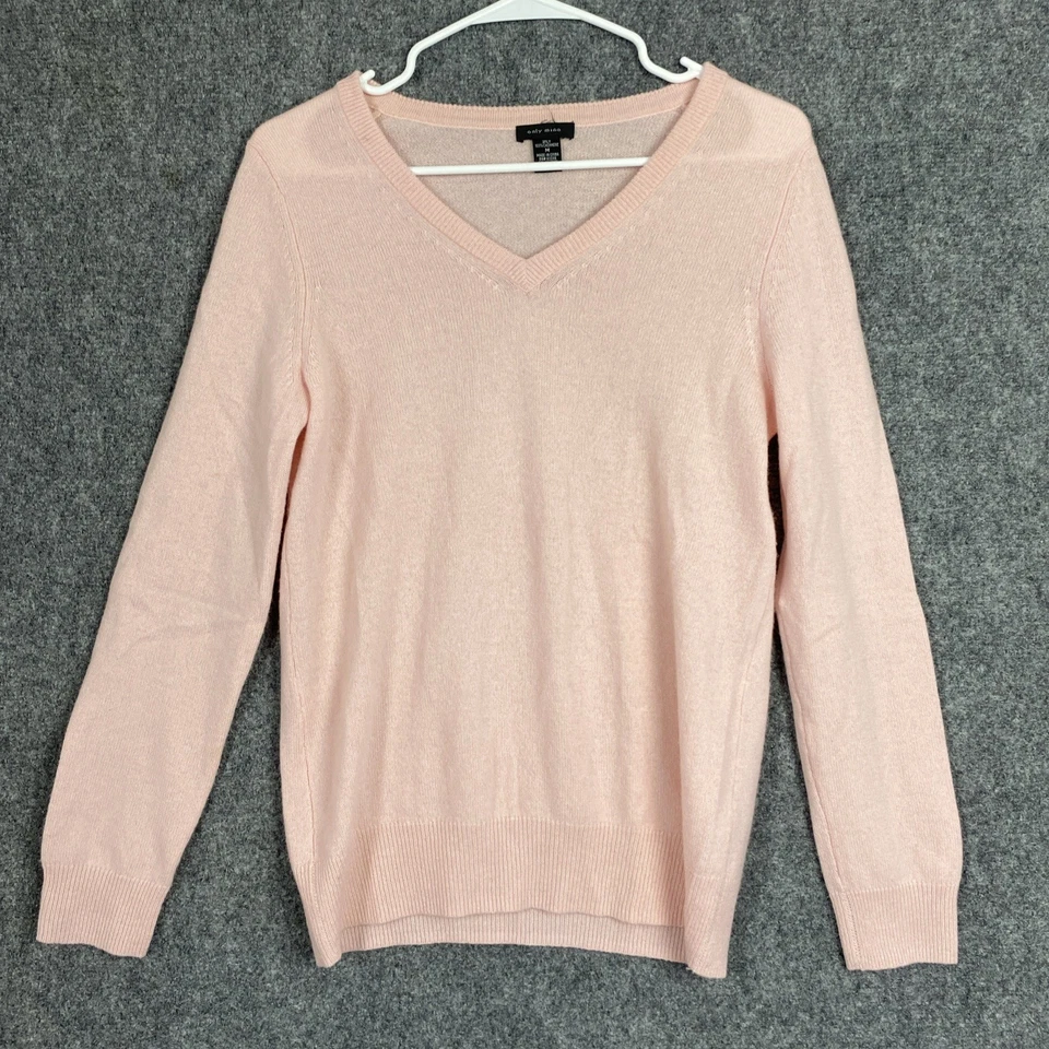 Suéter Only Mine Para Mujer Talla M Rosa Cachemira Preppy Ropa de Trabajo Informal Foto 1 de 4