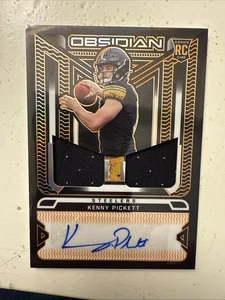 2022 Panini Obsidian Kenny Pickett Rookie Patch Orange Etch Auto /99 #RJI-KPI - Picture 1 of 2