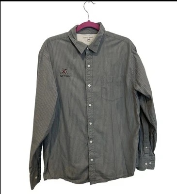 New Belgium Brewing Shirt Men’s Large Gray Fat Tire Embroidered Horny Toad Beer - Image 1 of 4