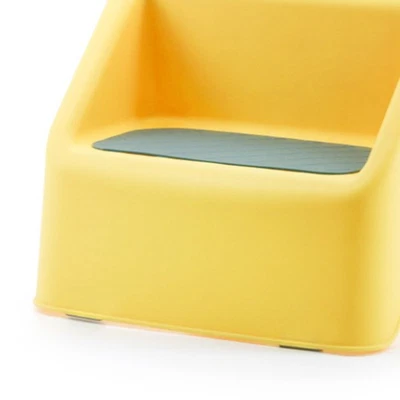Yellow Foldable Toddler Step Stool Multifunctional Safe Stable Slip Resista SG - Image 1 of 4