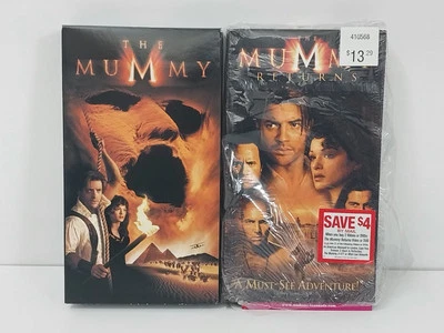 The Mummy & The Mummy Returns VHS w/ inserts - Brendan Fraser - Image 1 of 4