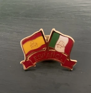 Espanol Flaggen Anstecknadel Weste Sammlerstück Vintage - Bild 1 von 2