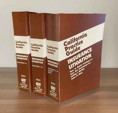 Insurance Litigation Rutter Group California Practice Guide Thomson NEW 2024 - Image 1 of 4