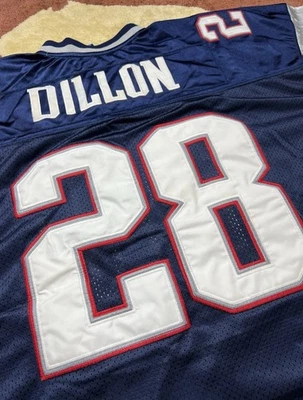 Vintage Corey Dillon New England Patriots Jersey Blue 52 Reebok 2XL NFL Brady - Image 1 of 4