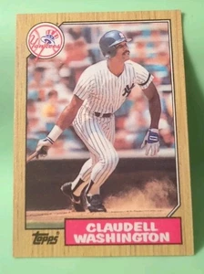 1987 Topps - Claudell Washington #15 - New York Yankees - Picture 1 of 2