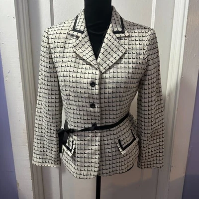 Blazer Perceptions Vintage Blanco y Negro en 8 Foto 1 de 2