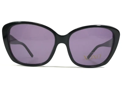 Gafas de sol XOXO X2334 Panther PNTR negro tortuga ojos de gato monturas con lentes moradas Foto 1 de 4