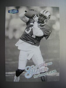 1998 Fleer Ultra Platinum Medallion 58/98 Aaron Glenn #284P New York Jets