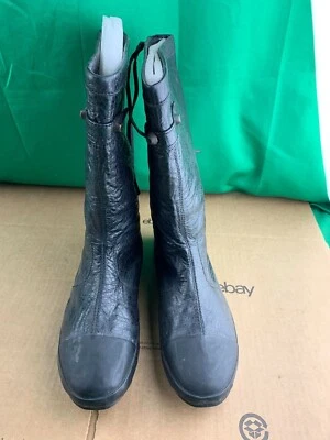 Botas de media pantorrilla de cuero negras BALENCIAGA talla 38 - 245482 Foto 1 de 4