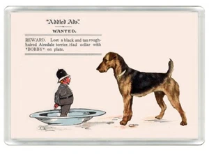 AIREDALE TERRIER POLIZIST COMIC HUND KUNST DRUCK NEUHEIT KÜHLSCHRANKMAGNET TOLLES GESCHENK - Bild 1 von 1